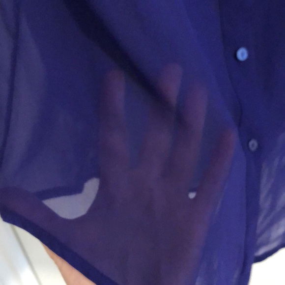 Sheet purple button-up, long sleeve. - Picture 4 of 5